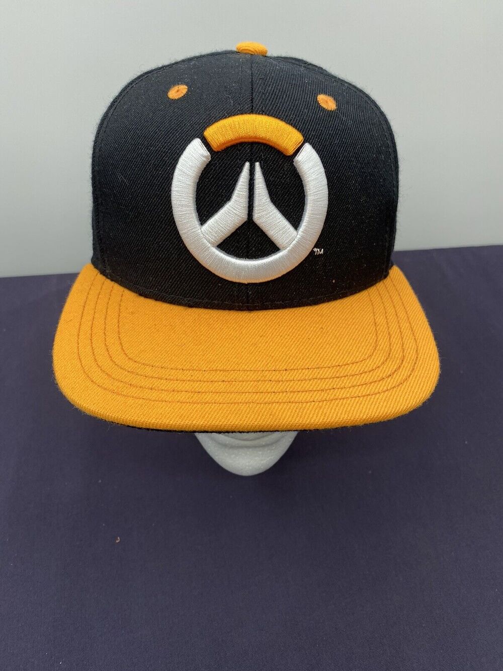 JINX Overwatch Showdown Snapback Baseball Hat Black Wool Blend Adult One Size